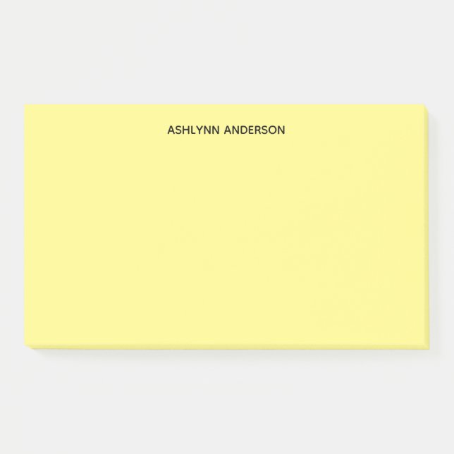 Personalised Yellow Post-it Notes (Front)