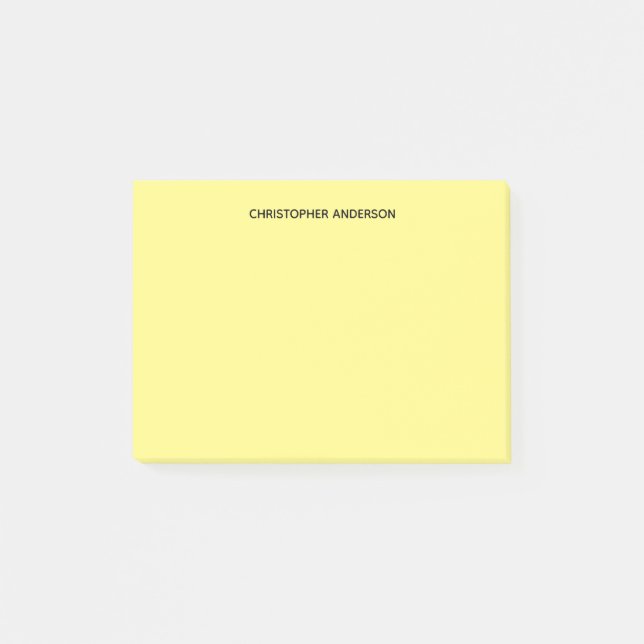 Personalised Yellow Post-it Notes (Front)