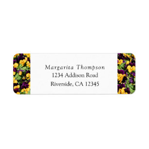 Personalised Yellow & Purple Florals