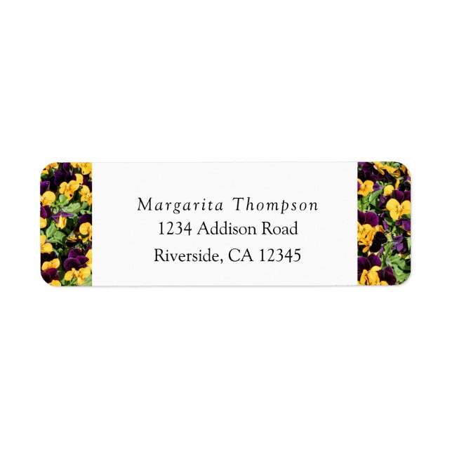 Personalised Yellow & Purple Florals (Front)