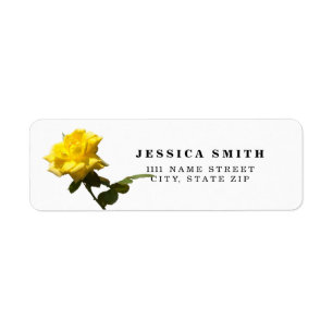 Personalised Yellow rose
