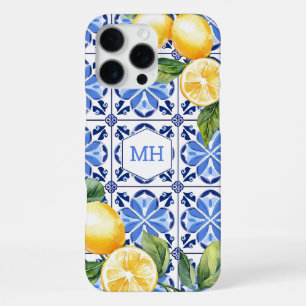 Personalised Yellow Watercolor Lemon Citrus Fruit iPhone 16 Pro Max Case