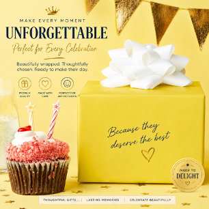 Personalised Yellow Wrapping Paper