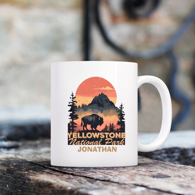 Personalised Yellowstone National Park Camping    Coffee Mug (Creator Uploaded)