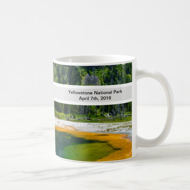 Personalised Yellowstone National Park Wyoming USA Coffee Mug (Right)