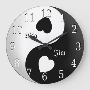 Personalised Yin Yang Love Clock