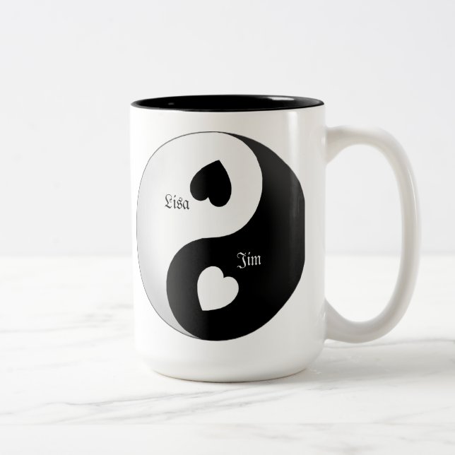 Personalised Yin Yang Love Mug (Right)