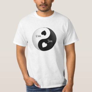 Personalised Yin Yang Love Shirt