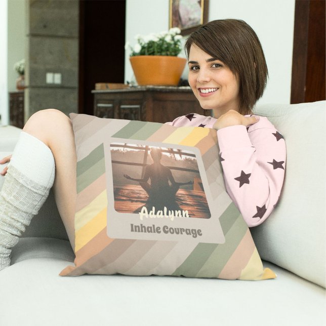 Personalised Yoga Lover Teacher Mum Women Gift Cushion (Personalized Yoga Lover Teacher Mom Women Gift)