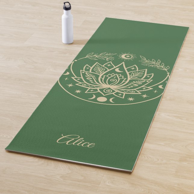 Personalised Yoga Mat Meditation Gift Purple (In Situ)
