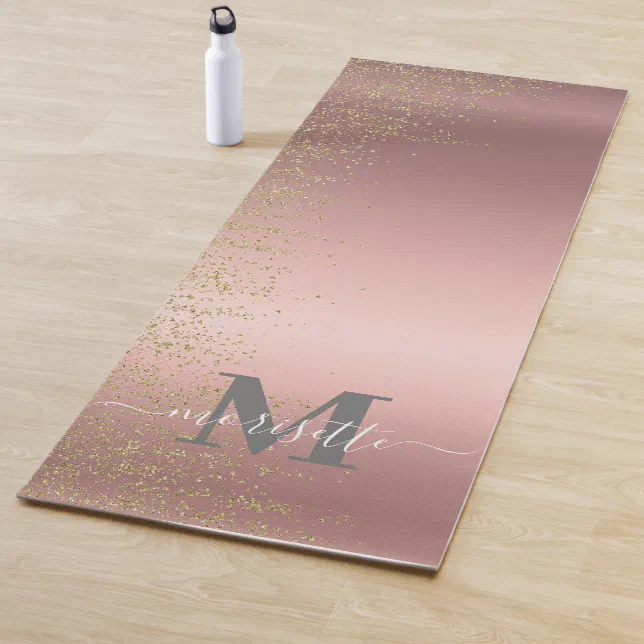 Personalised Yoga Mat with name and initial Zazzle