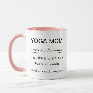 Personalised Yoga Mum Definition Mug