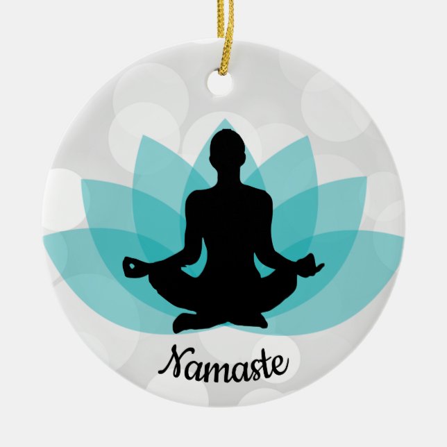 Personalised Yoga Pose Ornament (Front)