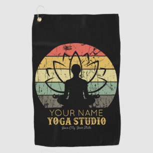 Personalised Yoga Studio Fitness Instructor Guru Golf Towel