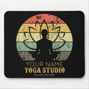 Personalised Yoga Studio Fitness Instructor Guru Mouse Mat