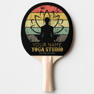 Personalised Yoga Studio Fitness Instructor Guru Ping Pong Paddle