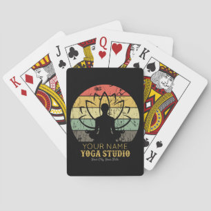 Personalised Yoga Studio Fitness Instructor Guru Playing Cards