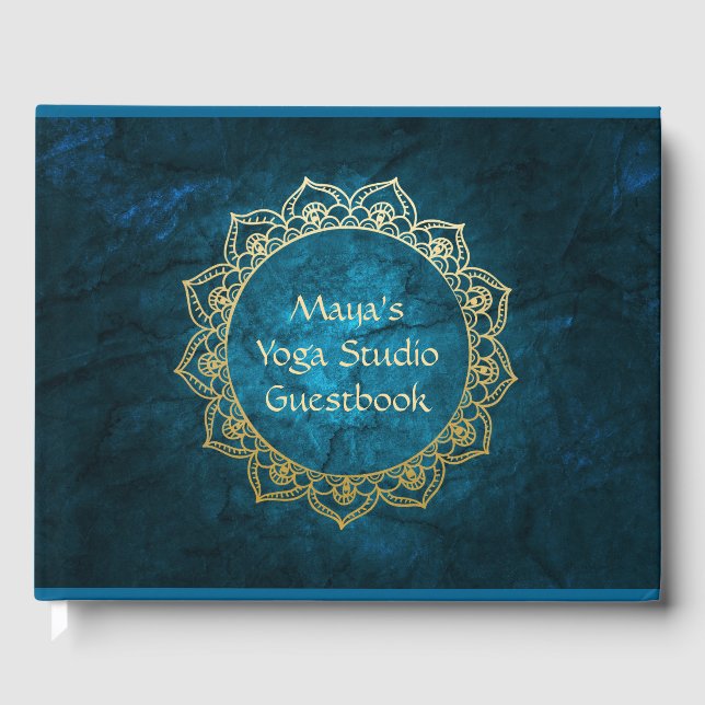 Personalised Yoga Studio Guestbook (Front)
