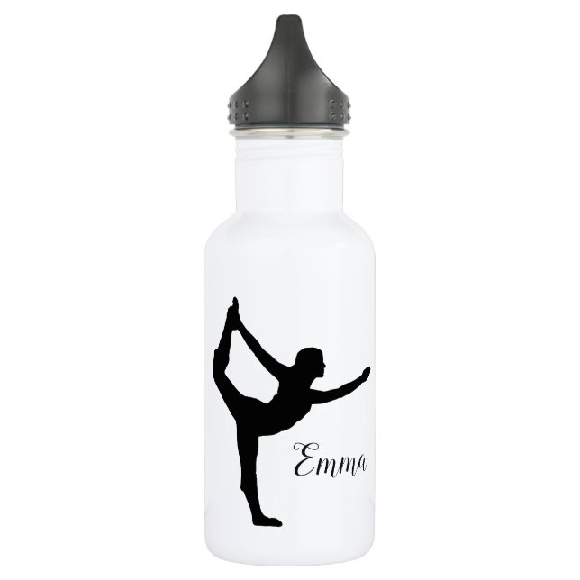 Personalised Yoga Water Bottle | Practice Gift (Left)