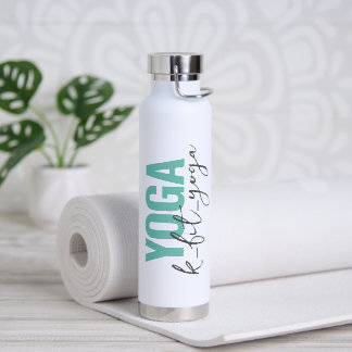 Personalised YOGA's Name Script Water Bottle