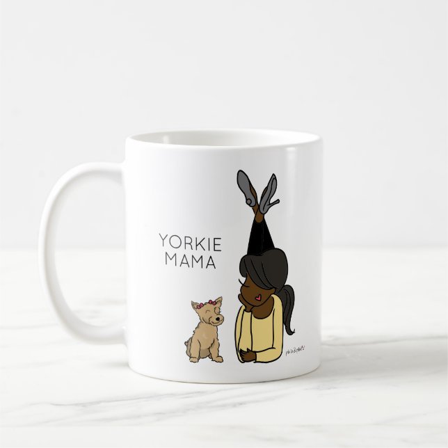 Personalised Yorkie Mama Coffee Mug (Left)