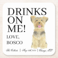 Personalised Yorkie Yorkshire Terrier Wedding