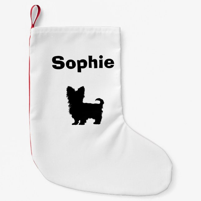 Personalised Yorkshire Terrier Stocking (Front)