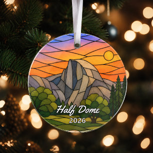 Personalised Yosemite Half Dome Acrylic Ornament, Ornament