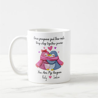 Personalised You Are My Penguin Mug For Couple