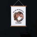 Personalised You Are My Source of Happiness Photo Hanging Tapestry<br><div class="desc">Celebrate your love with this beautifully designed "You Are My Source of Happiness" personalised photo template,  perfect for couples. Add your favourite photo to create a heartfelt keepsake that captures your special moments together. Ideal for anniversaries,  Valentine’s Day,  weddings,  or just to show how much you care</div>