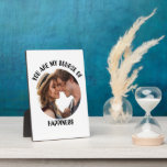 Personalised You Are My Source of Happiness Photo Plaque<br><div class="desc">Celebrate your love with this beautifully designed "You Are My Source of Happiness" personalised photo template,  perfect for couples. Add your favourite photo to create a heartfelt keepsake that captures your special moments together. Ideal for anniversaries,  Valentine’s Day,  weddings,  or just to show how much you care</div>