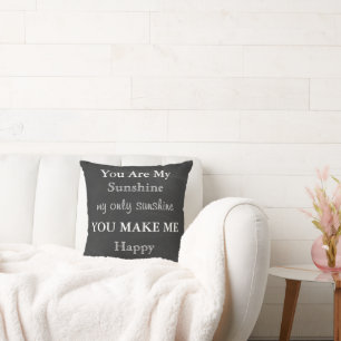 Personalised You are my sunshine Quoted Lovers Thr Cushion