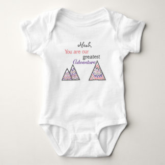 Personalised You are our greatest adventure Baby Bodysuit