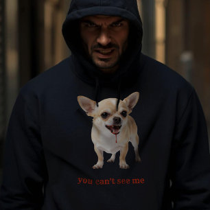 Personalised You Can't See Me Chihuahua WWE Hoodie