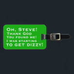 Personalised You Found Me Luggage Tags<br><div class="desc">Add in your name.</div>