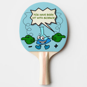 Personalised You Have Been Hit With Science Ping Pong Paddle