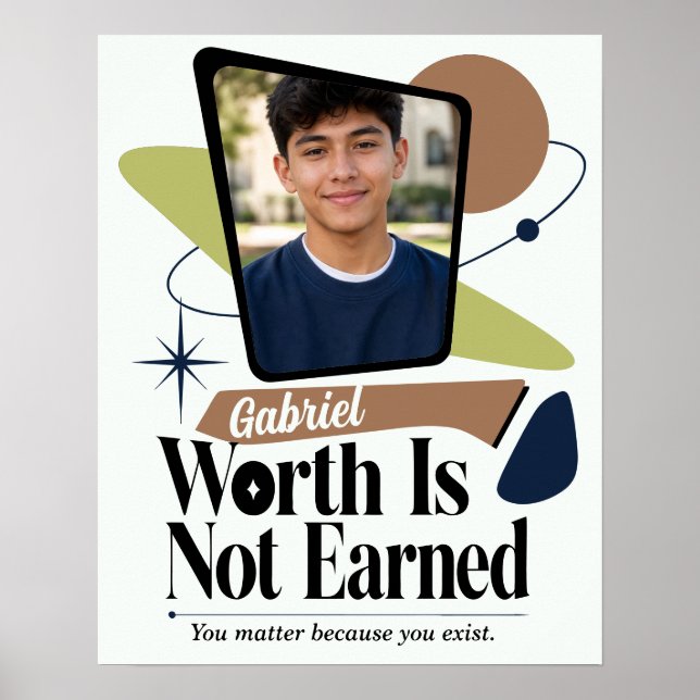 Personalised You Matter Photo Poster (Front)
