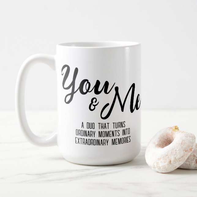 Personalised You & Me Mug (With Donut)