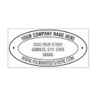Personalised Your Address Oval Self-inking Stamp