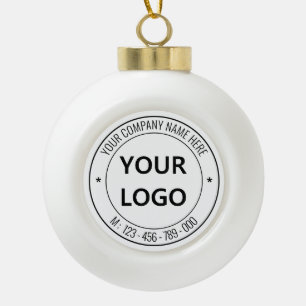 Personalised Your Business Christmas Ornament