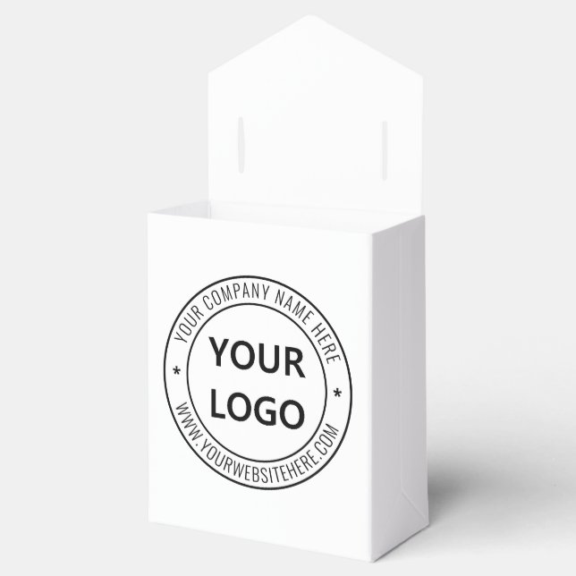 Personalised Your Business Favour Boxes Template (Opened)