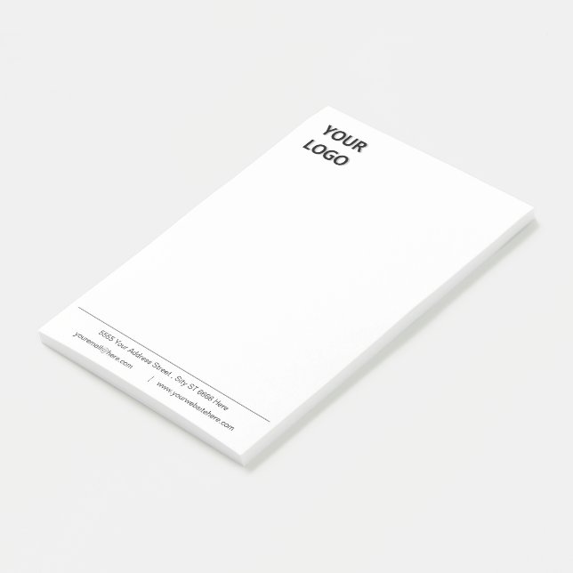 Personalised Your Business Post-it® Notes Template (Angled)