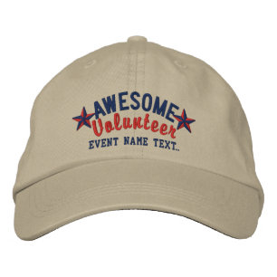 Personalised Your Cap Awesome Volunteer Embroidery