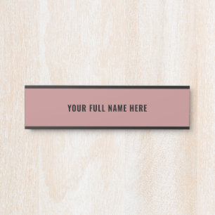 Personalised Your Colours and Fonts Name Door Sign