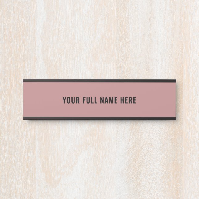 Personalised Your Colours and Fonts Name Door Sign (Front)