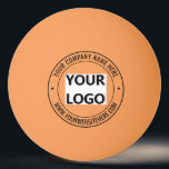 Personalised Your Company Logo Text Ping Pong Ball<br><div class="desc">Custom Colours and Fonts - Design Your Own Personalised Ping Pong Balls Example with Branded Company Logo and Name Website or Custom Text Promotional Business or Modern Personal Table Tennis Balls / Gifts - Make Unique Your Own Design - Add Your Logo - Image - Photo or QR Code /...</div>