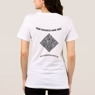 Personalised Your Custom Text and QR Code Business Tri-Blend Shirt