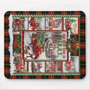 Personalised Your Day Merry And Bright, Christmas Mouse Mat