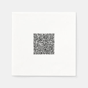 Personalised Your Design Colour QR Code Napkins