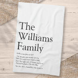 Personalised Your Family Definition Tea Towel<br><div class="desc">Personalise with your family name,  definition and family member names to create a unique,  fun and thoughtful gift. A perfect way to show the uniqueness of your family. Designed by Thisisnotme©</div>